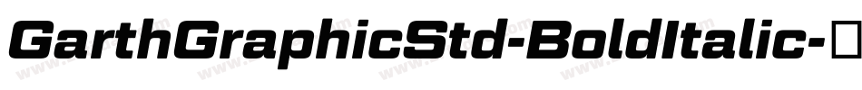 GarthGraphicStd-BoldItalic字体转换