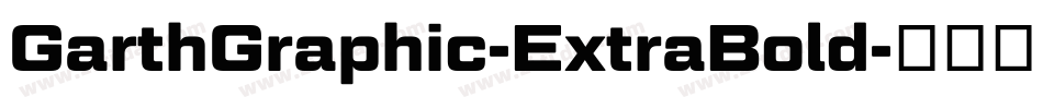 GarthGraphic-ExtraBold字体转换
