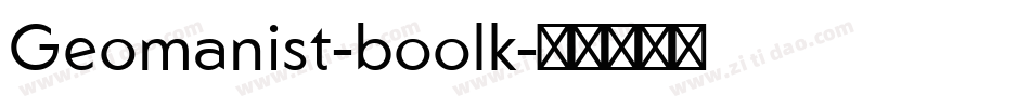 Geomanist-boolk字体转换