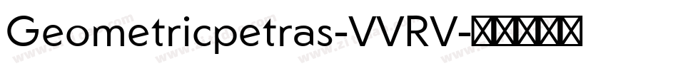 Geometricpetras-VVRV字体转换