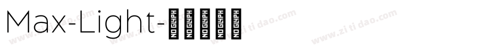 Max-Light字体转换