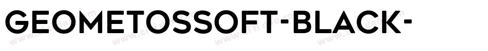 GeometosSoft-Black字体转换