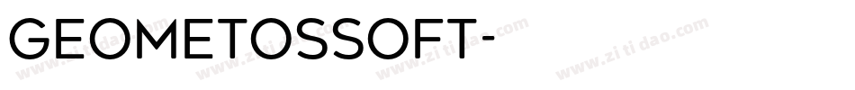 GeometosSoft字体转换