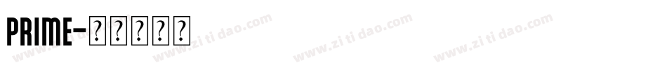 Prime字体转换