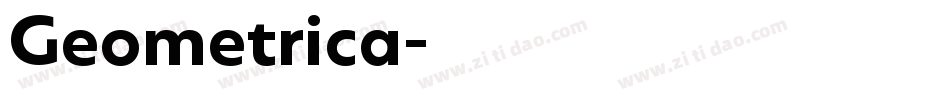 Geometrica字体转换