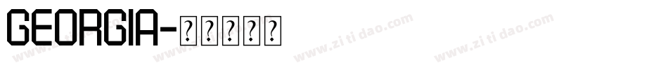 GEORGIA字体转换