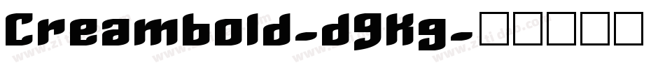 Creambold-d9Kg字体转换