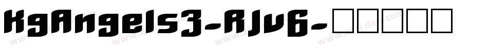 KgAngels3-RJv6字体转换