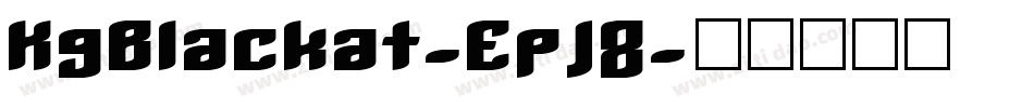 KgBlackat-EpJ8字体转换