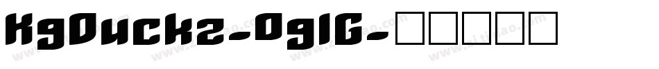 KgDuckz-0glG字体转换