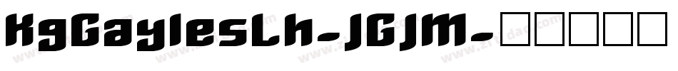 KgGaylesLh-JGJM字体转换