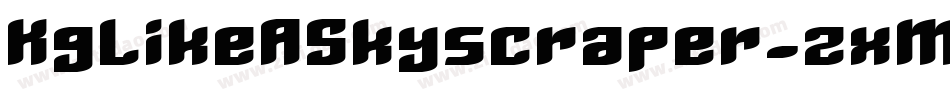 KgLikeASkyscraper-zxMG字体转换