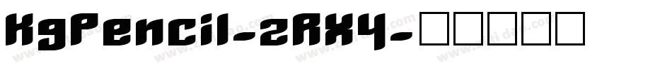 KgPencil-zRX4字体转换