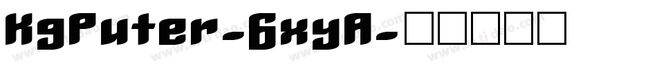 KgPuter-6xyA字体转换