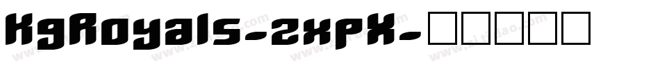 KgRoyals-zxpX字体转换