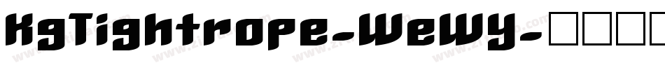 KgTightrope-WeWY字体转换