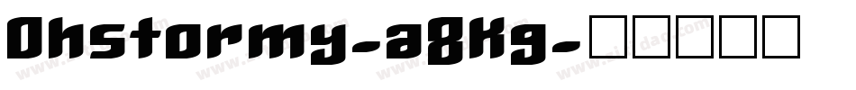 Ohstormy-a8Kg字体转换