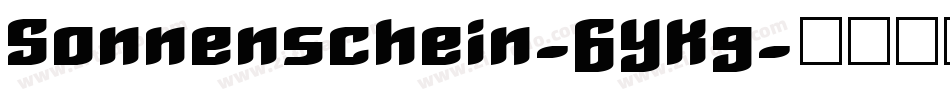 Sonnenschein-6YKg字体转换