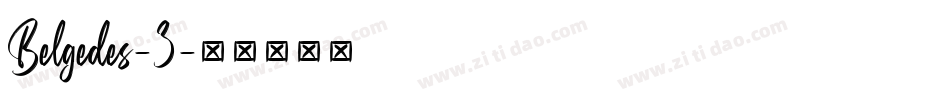 Belgedes-3字体转换