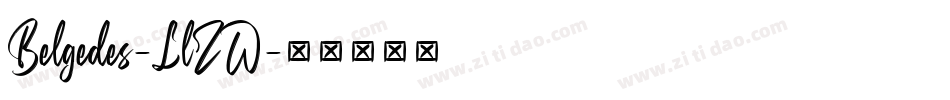 Belgedes-LlZW字体转换