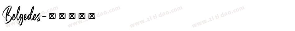 Belgedes字体转换