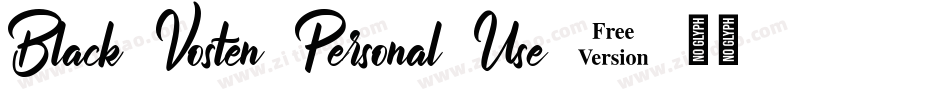 Black-Vosten-Personal-Use-3字体转换