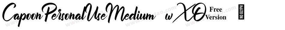 CapoonPersonalUseMedium-wXO3字体转换