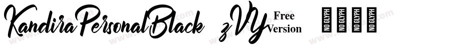 KandiraPersonalBlack-zVY3字体转换