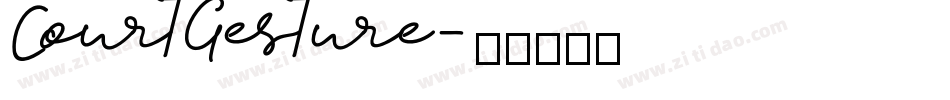 CourtGesture字体转换