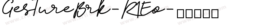 GestureBrk-R1Eo字体转换