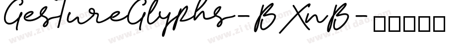 GestureGlyphs-BXnB字体转换