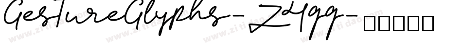 GestureGlyphs-Z4qq字体转换
