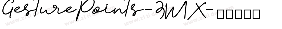 GesturePoints-3W1X字体转换
