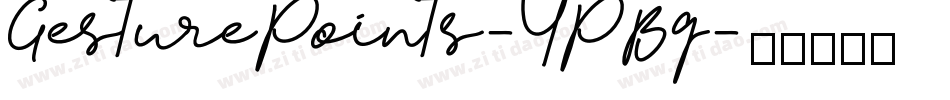 GesturePoints-YPBq字体转换