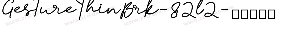 GestureThinBrk-82l2字体转换