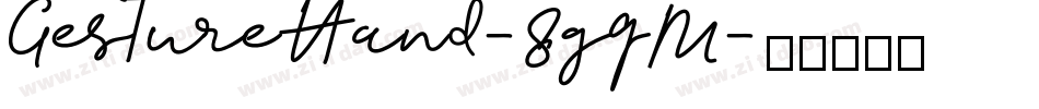 GestureHand-8gqM字体转换
