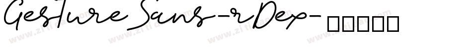 GestureSans-rDex字体转换