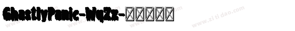 GhastlyPanic-WqZz字体转换