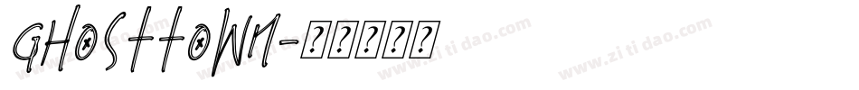 GhostTown字体转换