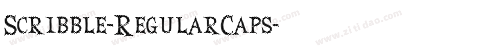 Scribble-RegularCaps字体转换