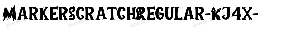 MarkerScratchRegular-Kj4X字体转换