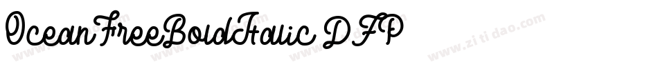 OceanFreeBoldItalic-DZP3字体转换