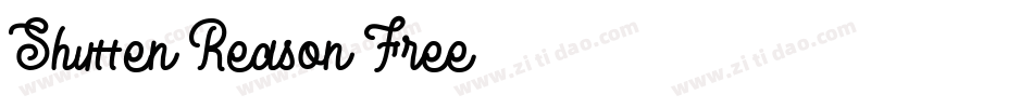 Shutten-Reason-Free-3字体转换
