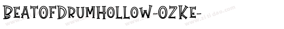 BeatOfDrumHollow-OzKe字体转换