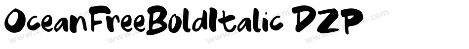 OceanFreeBoldItalic-DZP3字体转换