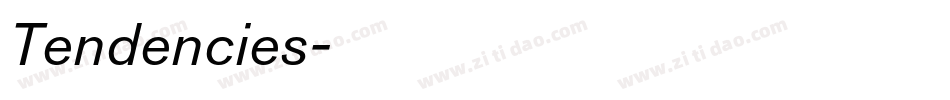 Tendencies字体转换