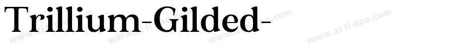 Trillium-Gilded字体转换