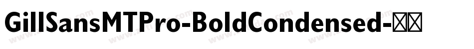 GillSansMTPro-BoldCondensed字体转换