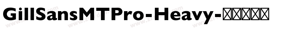 GillSansMTPro-Heavy字体转换