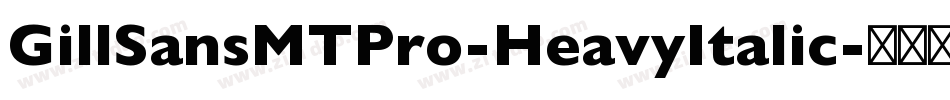GillSansMTPro-HeavyItalic字体转换